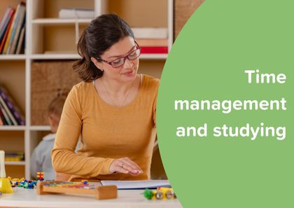 Time management for studying while working